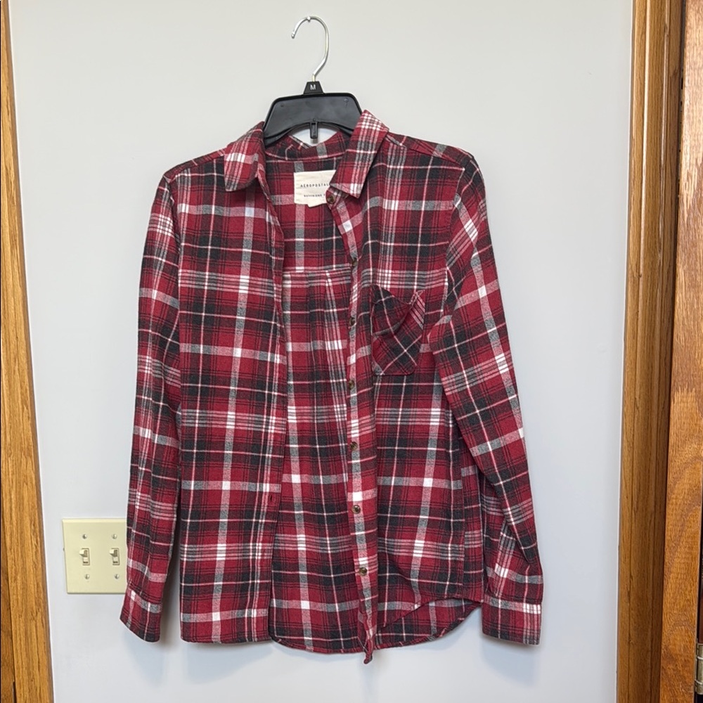 Aeropostale Red and Black Casual Sweater